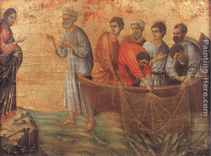 Appearence on Lake Tiberias painting - Duccio di Buoninsegna Appearence on Lake Tiberias art painting